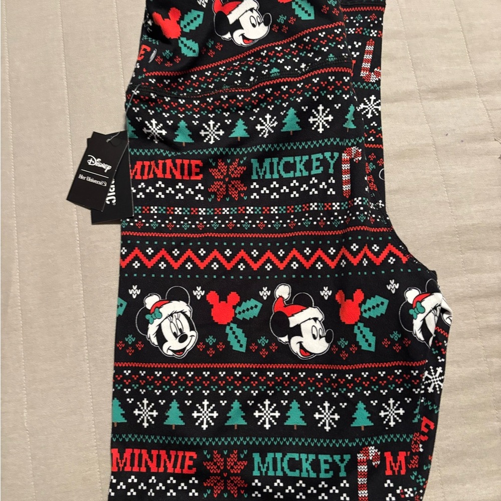 Disney Mickey & Minnie Leggings- Black and Red